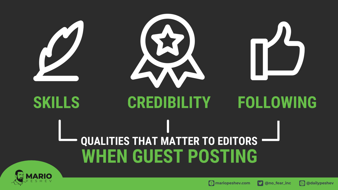 Qualities that matter to editors when guest posting