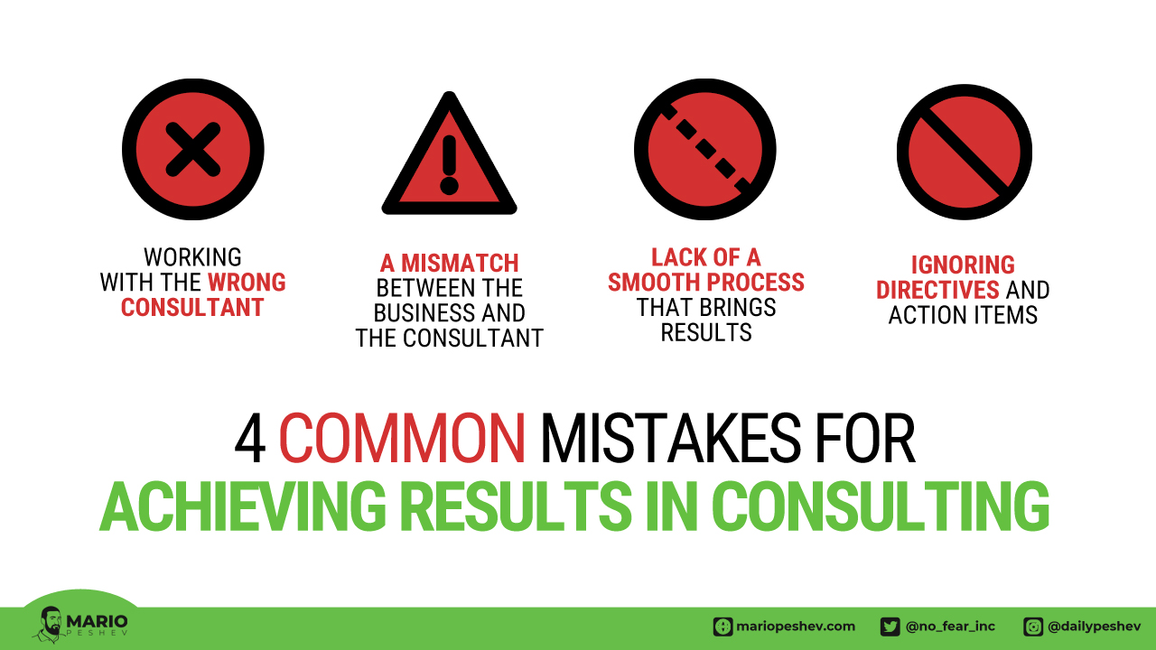 common mistakes in consulting