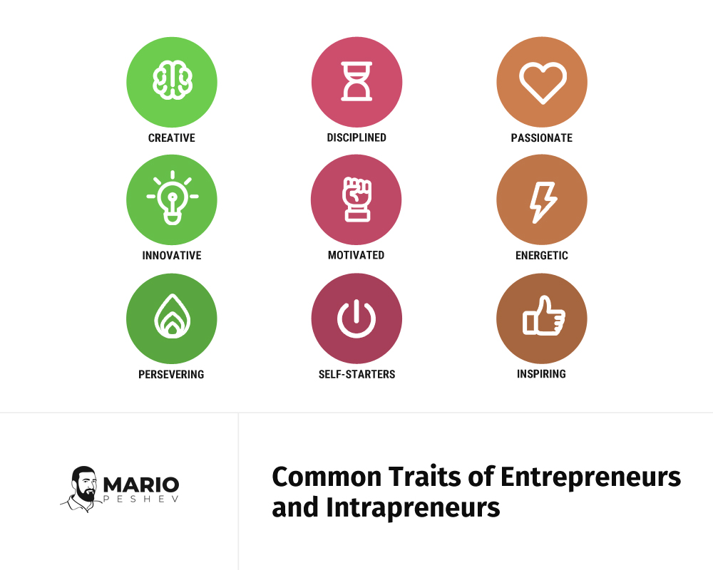 Common Traits of entrepreneurs and intrapreneurs | The intrapreneurship guide