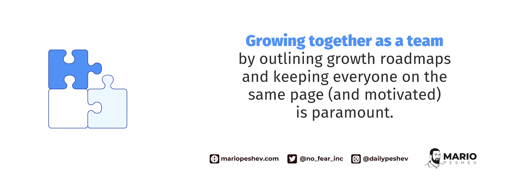 growing together as a team