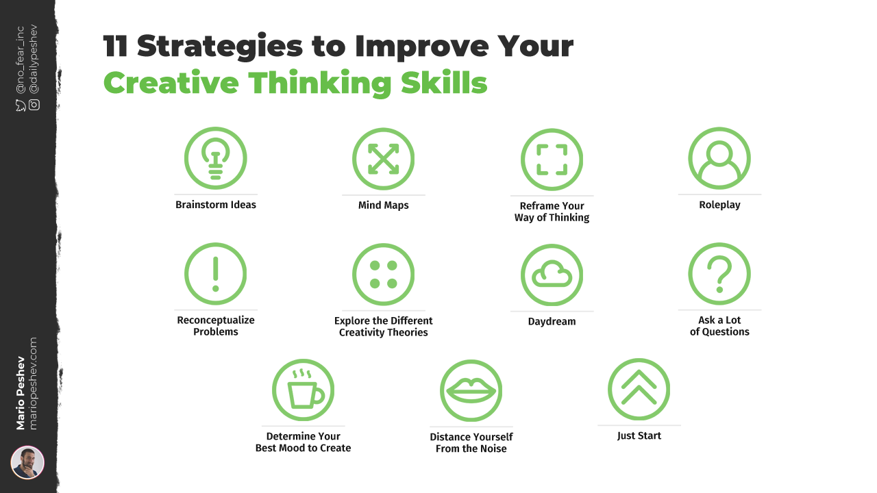 11 Strategies to improve your creative thinking skills