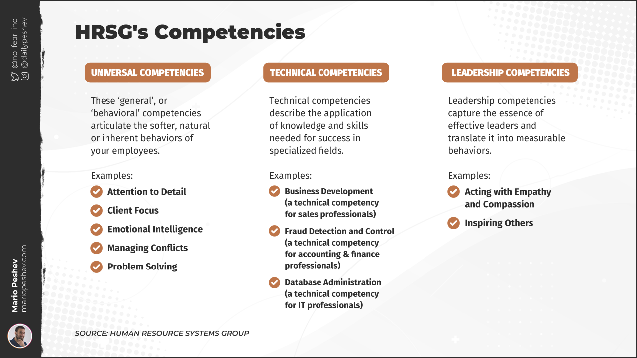 HRSG's Competencies