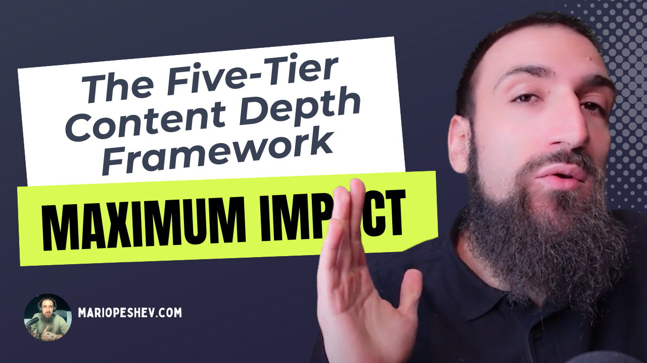 How to Produce Content With The Five-Tier Content Depth Framework
