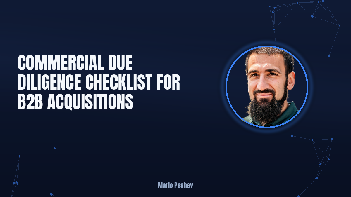 Commercial Due Diligence Checklist for B2B Acquisitions