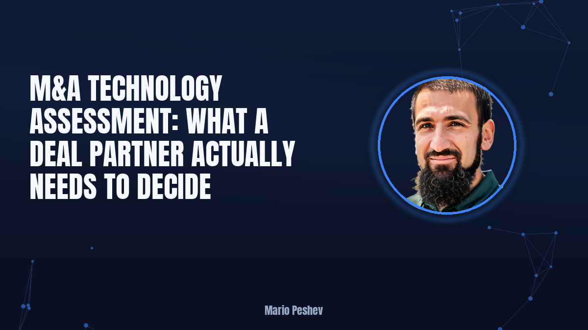 M&A Technology Assessment: What a Deal Partner Needs to Decide