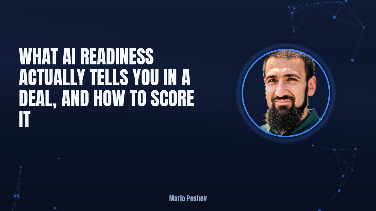 What AI Readiness Tells You in a Deal, and How to Score It